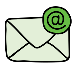 Cartoon envelope icon