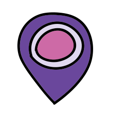 Cartoon map icon